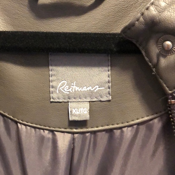 Grey leather like jacket - Picture 2 of 3